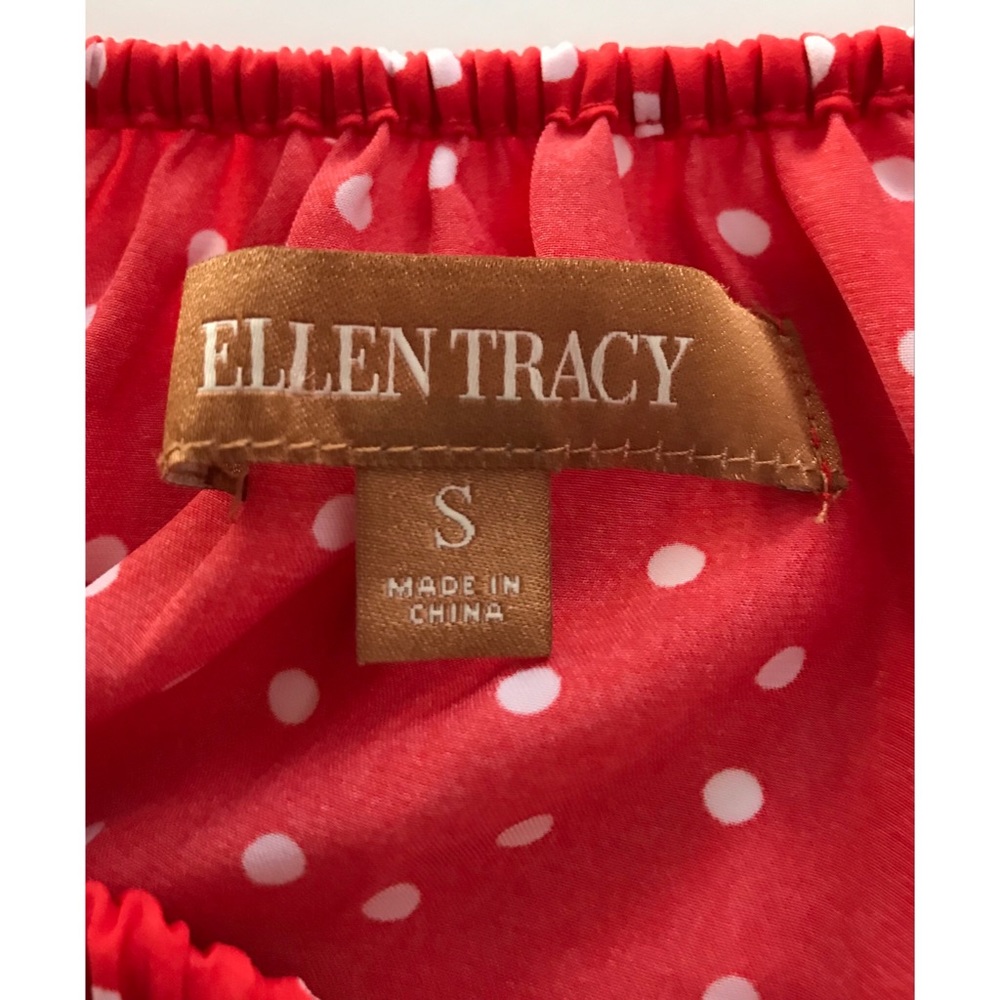 Ellen Tracy Polka Dot Top     Small - Picture 6 of 7